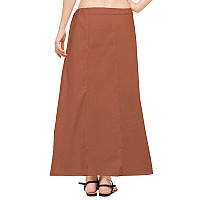 DESI DHANG Readymade Saree Petticoats(Free Size) (Brown)