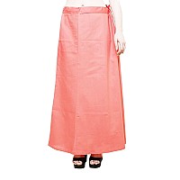 DESI DHANG Readymade Saree Petticoats(Free Size) (Peach)