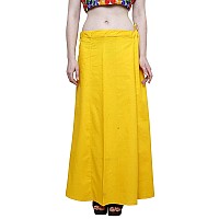 DESI DHANG Readymade Saree Petticoats(Free Size) (Mango Yellow)