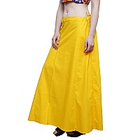 DESI DHANG Readymade Saree Petticoats(Free Size) (Mango Yellow)