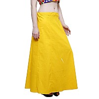 DESI DHANG Readymade Saree Petticoats(Free Size) (Mango Yellow)