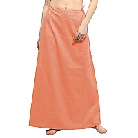 DESI DHANG Readymade Saree Petticoats(Free Size) (Peach - 2)