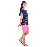 Clothe Funn Girls Coordinate Set Girls Nightwear Set 34 Years Navypink