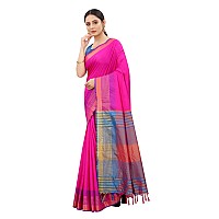 Enthone Womens Uppada Art Silk Saree With Blouse Piece (SZ-AURA2-PN-763_Pink)