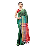 Enthone Womens Uppada Art Silk Saree With Blouse Piece (SZ-AURA2-GN-758_Green)