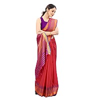 Enthone Womens Uppada Art Silk Saree With Blouse Piece (SZ-AURA2-RD-759_Red)