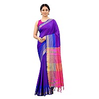 Enthone Womens Uppada Art Silk Saree With Blouse Piece (SZ-AURA2-BU-761_Blue)