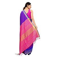 Enthone Womens Uppada Art Silk Saree With Blouse Piece (SZ-AURA2-BU-761_Blue)