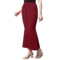 Leriya Fashion Microfiber Saree Shapewear Petticoat for Women, Cotton Blended Shape Wear for Saree (Maroon_L) (XX-Large, Maroon)