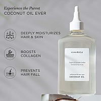 Kimirica 100% Pure Coconut oil | Extra Virgin, Organic and Cold Pressed | Natural Nourishment For Hair, Face, Skin & Massage | Rich in Vitamin E & Fair-trade certified | 270 ml