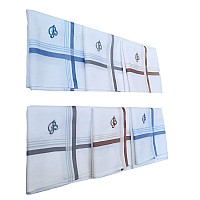 Antonia B Initial Handkerchief For Men Monogrammed Boxed 12 Piece Set Cotton