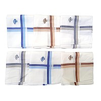 Antonia R Initial Handkerchief For Men Monogrammed Boxed 12 Piece Set Cotton