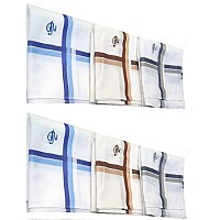 Antonia R Initial Handkerchief For Men Monogrammed Boxed 12 Piece Set Cotton