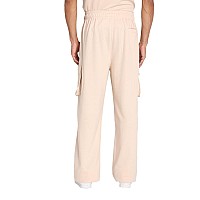 Chkokko Men Casual Track Pant Regular Fit Lower With Pocket Pastel Beige M