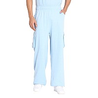 Chkokko Men Casual Track Pant Regular Fit Lower With Pocket Sky Blue M