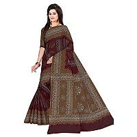 TAMAIRA FASHION Womens Plain Weave Pure Cotton Saree Without Blouse Piece 1856Maroon