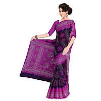 TAMAIRA FASHION Womens Plain Weave Pure Cotton Saree Without Blouse Piece1856Purple