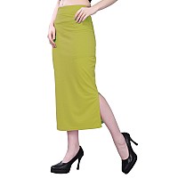 Selvia Womens Lycra Full Elastic Saree Shapewear Petticoat(292TK133N-Xxl_Apple Green)