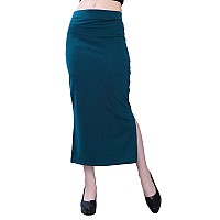 Selvia Womens Lycra Full Elastic Saree Shapewear Petticoat(292TK136N-S_Dark Blue)