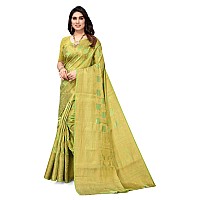 SERONA FABRICS Womens Banarasi Silk Embroidered Work Saree With Blouse Piece