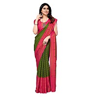 Bee M Pee Designer Banarasi Brasso (Printed Sarees for Women Collection_Green)