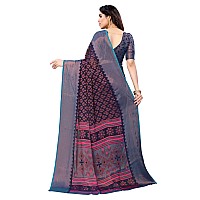 Bee M Pee Designer Banarasi for (Chiffon Brasso Women Sarees Collection_Navy)