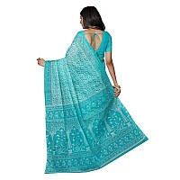 SHANVIKA Womens Cotton Saree (Snv-222-32-tqgrn_Turquoise Green)