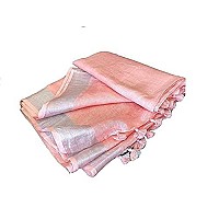 HAIDER ALI AND SONS Stylish and Elegant Womens Linen Slub Saree with Blouse Piece for Every Occasion (Pack of 1 -Peach)