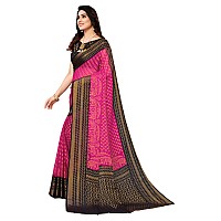 Bee M Pee Designer Banarasi Brasso (Printed Chiffon Sarees for Women_Pink)