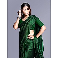 Sanwariya Silks Womens Georgette Saree with Unstitched Blouse Piece (R_VICHITRA BOTTLE GREEN)