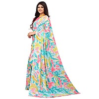 SICHI WomenS Marble Printed Georgette Saree With Unstitched Blouse Piece(2571S991N_Multi1)