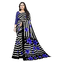 Amazon Brand - Anarva Womens Chiffon Printed Saree With Blouse Piece