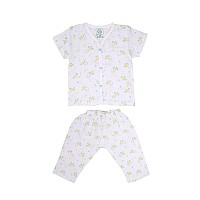 A Toddler Thing 100 Organic Muslin Sleepsuit Buzzing Bee White Top Pants Size 45 Years Night Suit For Boys Gir