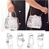 Vismiintrend Womens Stylish Acrylic Marble Clutch Sling Hobo Handbags For Women & Girls| Side Shoulder Purse For Birthday, Cocktail Party, Anniversary Gift For Wife, Rakhi Gifts For Sister/Bhabhi