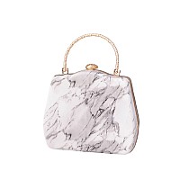 Vismiintrend Womens Stylish Acrylic Marble Clutch Sling Hobo Handbags For Women & Girls| Side Shoulder Purse For Birthday, Cocktail Party, Anniversary Gift For Wife, Rakhi Gifts For Sister/Bhabhi