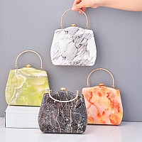 Vismiintrend Womens Stylish Acrylic Marble Clutch Sling Hobo Handbags For Women & Girls| Shoulder Purse For Birthday, Cocktail Party, Wedding, Anniversary Gift For Wife, Rakhi Gifts For Sister