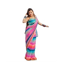 Florely Womens Bhagalpuri (Georgette-Saree_New Blue)