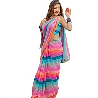 Florely Womens Bhagalpuri (Georgette-Saree_New Blue)