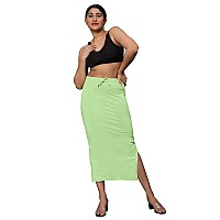 Jaanvi fashion Womens Cotton Mermaid Saree Shapewear,Petticoat,Skirt, Comfortwear (Mermaid-Moss-Green-l)