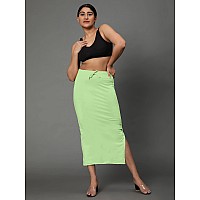 Jaanvi fashion Womens Cotton Mermaid Saree Shapewear,Petticoat,Skirt, Comfortwear (Mermaid-Moss-Green-l)