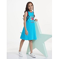 Amazon Brand Jam Honey Girls Cotton Kneelength Casual Dress Jhkss22Dre115Multi 3878 Years