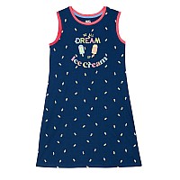 Amazon Brand Jam Honey Girls Cotton Printed Regular Fit Sleeveless Above The Knee Dress Multicolour 67 Years