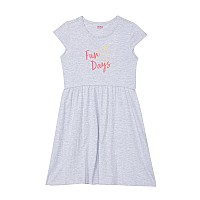 Amazon Brand Jam Honey Girls 100 Cotton Printed Knee Length One Piece Dress Age 212 Years