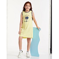 Amazon Brand Jam Honey Girls Cotton Kneelength Casual Dress Jhkss22Dre115Multi 3678 Years