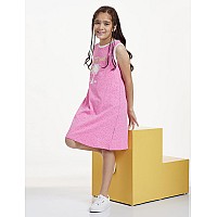 Amazon Brand Jam Honey Girls Cotton Kneelength Casual Dress Jhkss22Dre115Multi 371011 Years