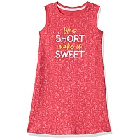 Amazon Brand Jam Honey Girls 100 Cotton Printed Knee Length Sleeveless Dress Age 212 Years