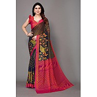 Bee M Pee Designer Chiffon Brasso Pure Sarees for Women Bahubali BMPNavy Blue