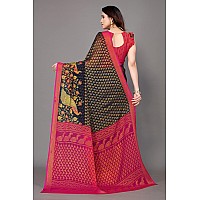 Bee M Pee Designer Chiffon Brasso Pure Sarees for Women Bahubali BMPNavy Blue