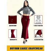 BUYONN Saree Shapewear for Women Saree Petticoat Shapewear for Saree inskirt for Saree Shapewear Peticote innerwear for Women