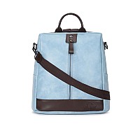 Vismiintrend Stylish Women Sky Blue Leather Backpack Handbag For Teen Girls | Everyday Use Ladies Sling Bag Shoulder Purse For Office, College, Travel, Birthday Gift | Rakhi Gifts For Sisters, Bhabhi